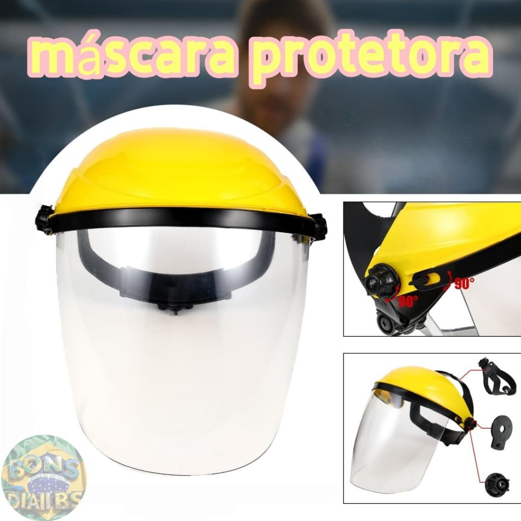 Protetor Facial Telado Tela Nylon C/Protetor Auricular
