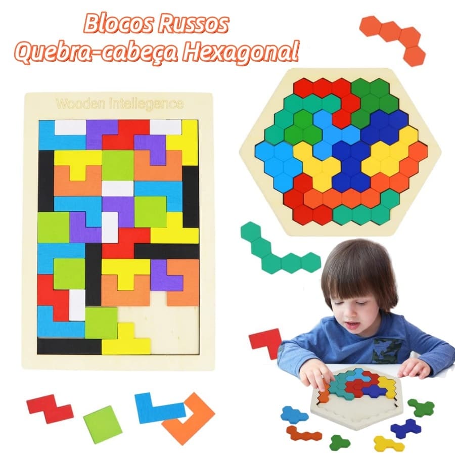 MEDOOSI- Quebra-Cabeça 3D Tangram De Madeira Brinquedos Tetris Jogo Infantil Maginação Educacional Crianças Intelectual
