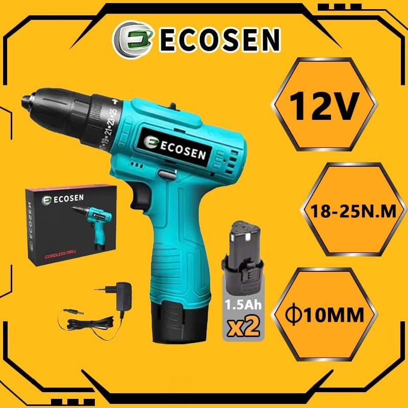 Parafusadeira Furadeira Sem Fio Bateria 12v Bivolt C/ Acessórios