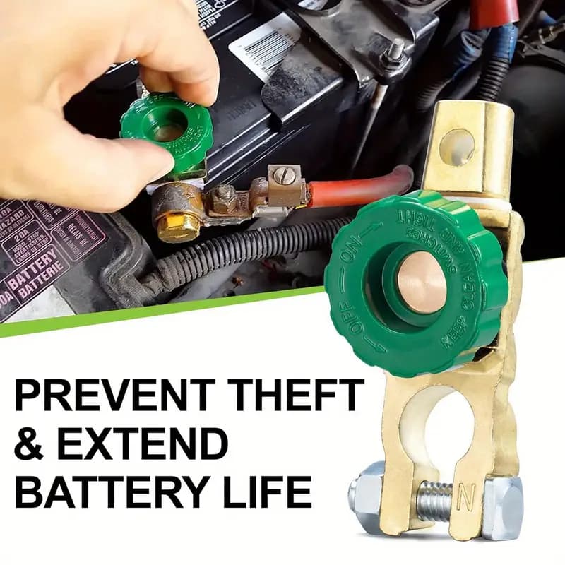Terminal Para Bateria Conector Corta Corrente Chave Geral Neutro De Carro Som