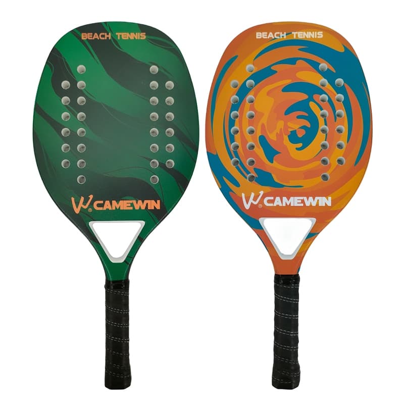 CAMEWIN 50%Fibra de carbono Raquete de tênis de praia de com Superfície Macia unissex 2026 novo Bolsa de raquete grátis