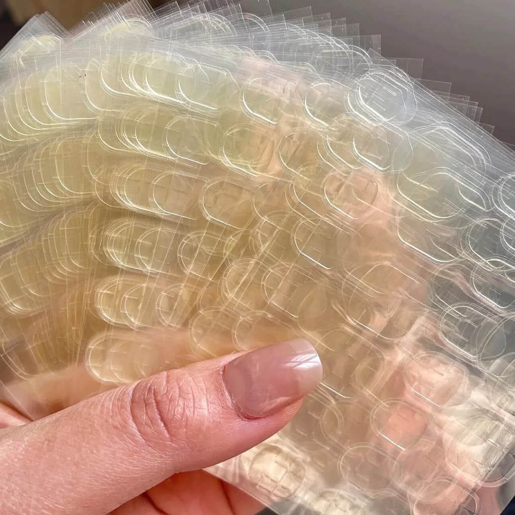 50 Peças 1200 Adesivos Arte Do Prego Geléia Cola Removível Adesivo Resistente Ao Desgaste Unhas Falsas De Alta Viscosidade À Prova Dwaterproof Água De