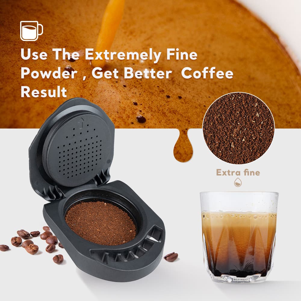 Cápsula Reutilizável para Dolce Gusto Adaptador Recarregável com Café Moído