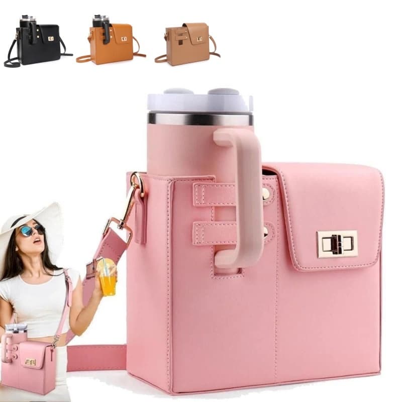 Sacos Para Garrafas De Água Crossbody OKCCE , Bolsa Portátil Armazenamento De Copos , Universal