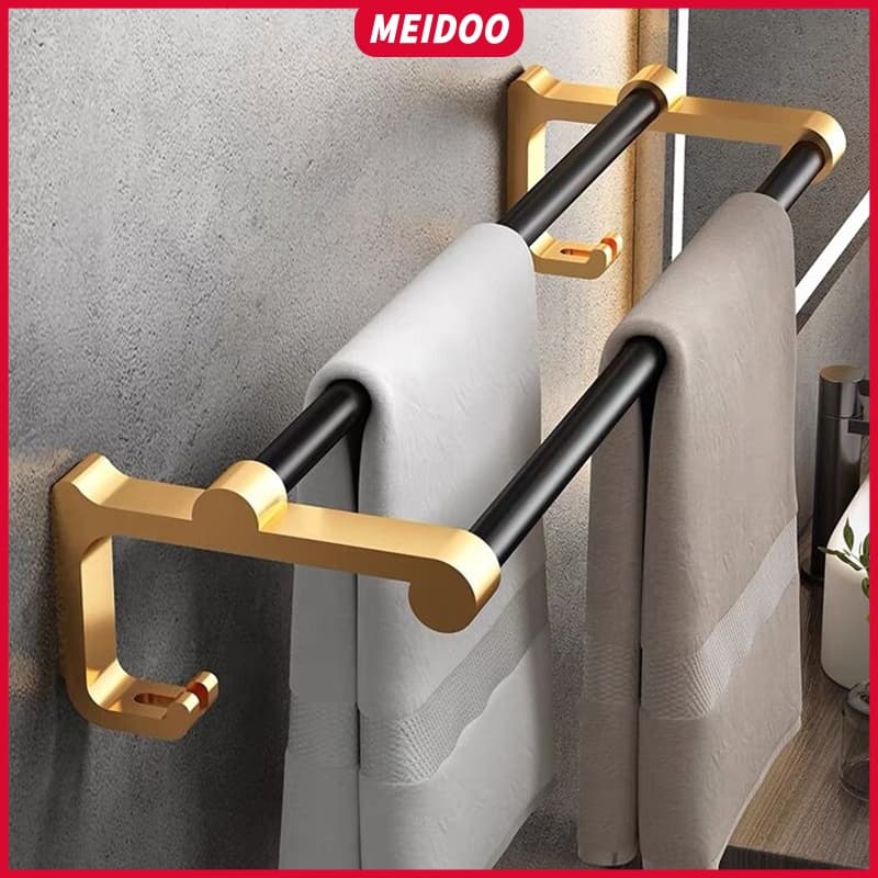 MEIDOO Prateleira de banheiro, toalheiro, à prova d'água, não requer perfuração