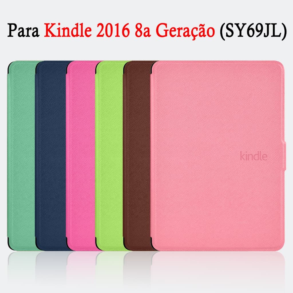 Capa Para Kindle 8ª Geração 2016 SY69JL 6'' moda Couro de Alta Qualidade E-Book resistente a quedas