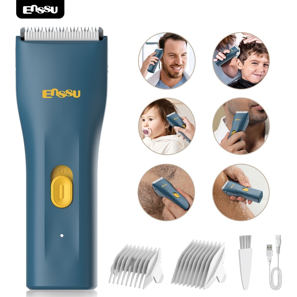 Máquina de Cortar Pelos Sem Fio Impermeável para Virilha Masculina