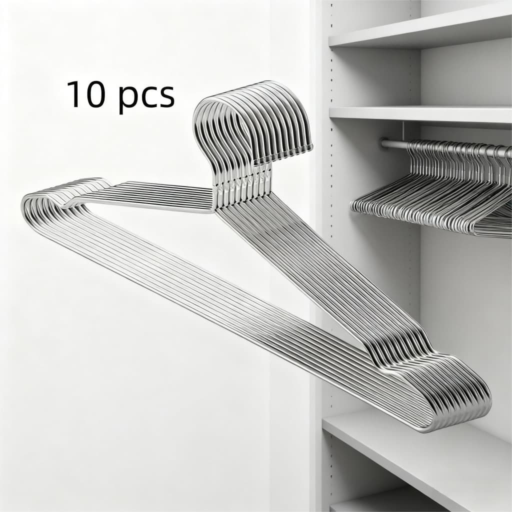 201 Material 2.8 fio 40cm cabide de aço inoxidável rack de secagem sólida cabide infantil antiderrapante cabide de folha