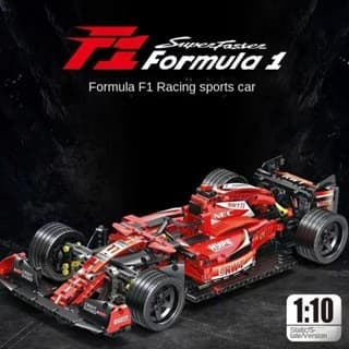 1288 Pçs Compatível LEGO Fórmula Modelo De Carro Decoração Bloco De Construção Ferrari F1 Esportivo De Corrida Menino Qu