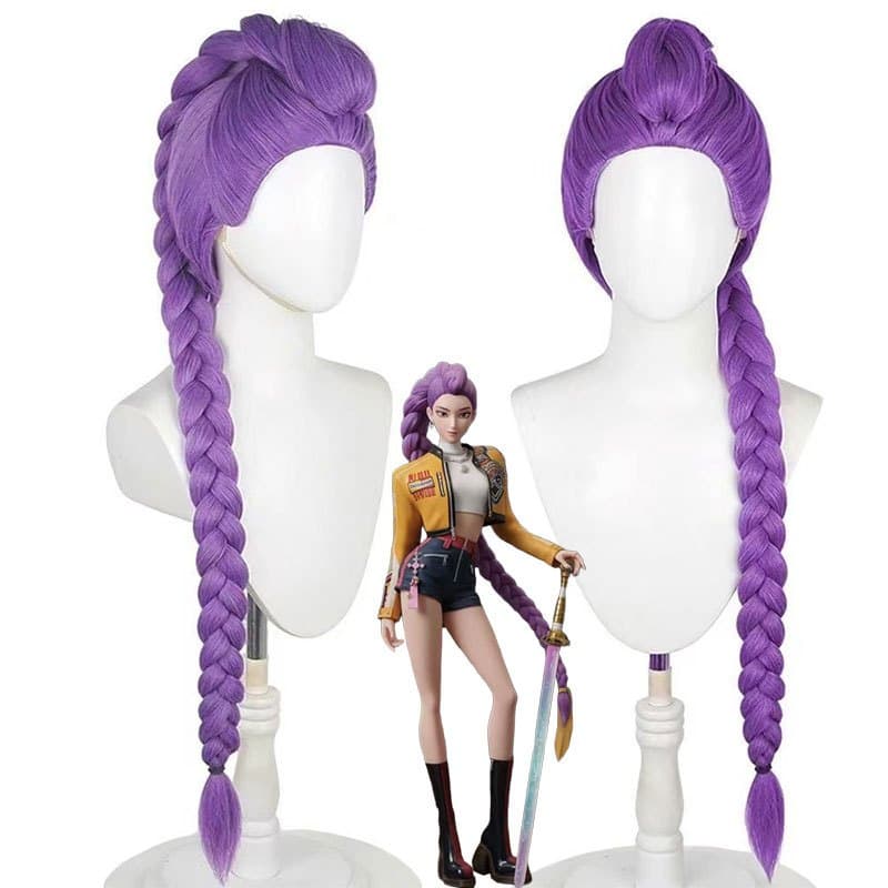KPeP Domen Hanters Rume Cosplay Wig Long Hair Halloween Carnival Party For Women