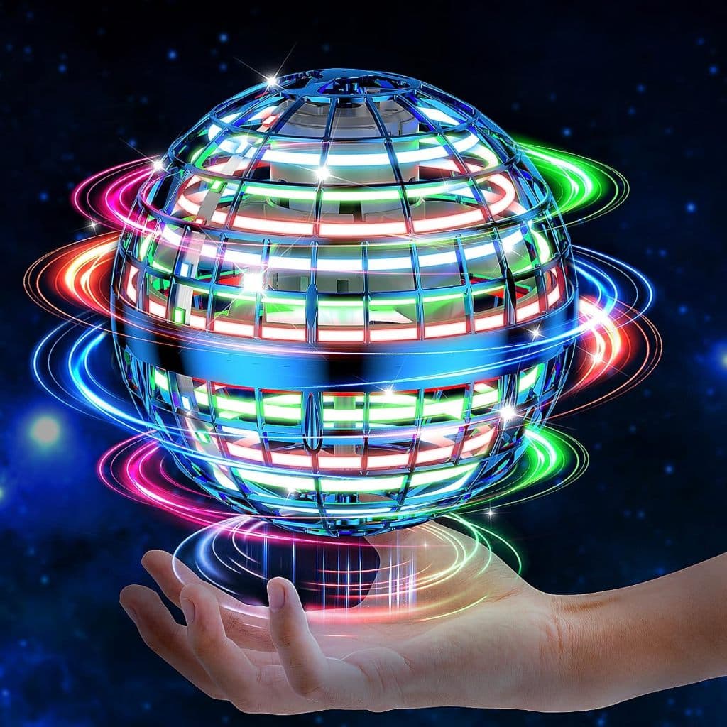 Bola Mágica Flutuante UFO - Boomerang Levitante com Luz para Brincadeiras ao Ar Livre para Crianças