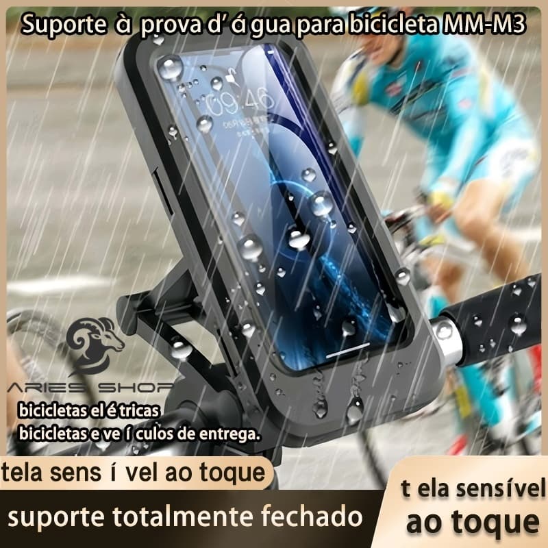 Suporte De Celular Guidão Articulado Para Moto Bike Bicicleta Tela de Até 6,7 Polegadas