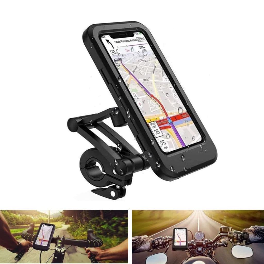 Suporte para Celular para Moto e Bicicleta 6.7 Polegadas - Articulável 360° e Resistente à Água IPX6