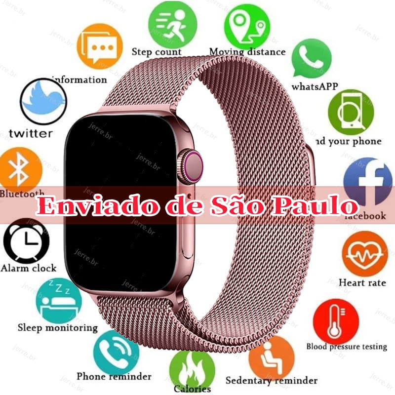 À Prova D'água Bluetooth Chamada De Frequência Cardíaca Smartwatch Iwo X8 Mais Recente Relógio Inteligente QC8C