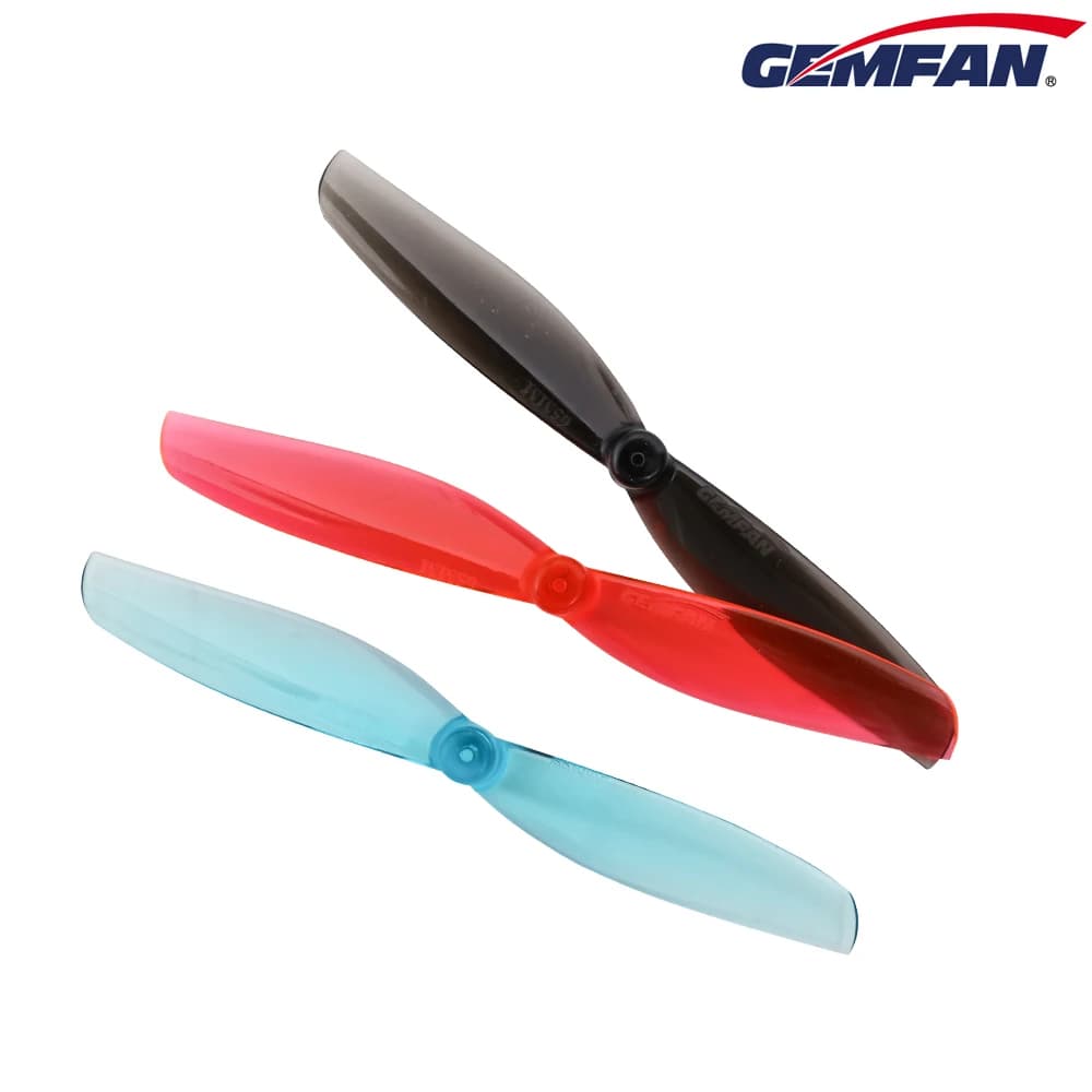 4 Pares Gemfan 65mmS 65mm Hélice De 2 Lâminas Para PC 1mm 1.5mm RC FPV Racing Freestyle 2.5 Polegadas Cinewhoop Palito D