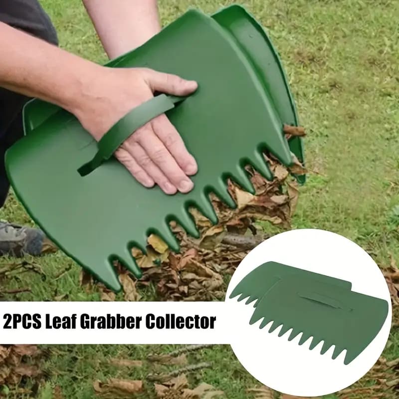 2 Pcs Pá Grande Para Folhas De Jardim E Quintal Pá De Grama De Plástico