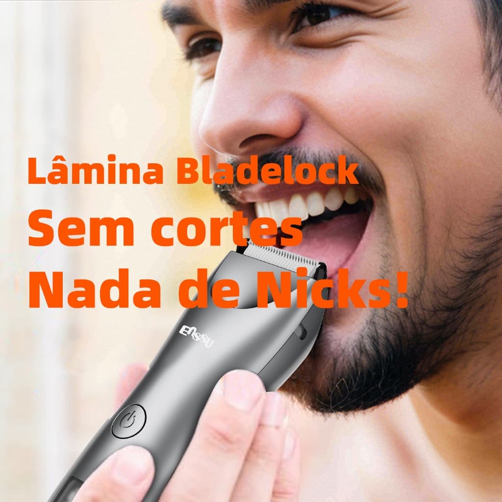 Aparador de Pelos Masculino Luz Spot LED Impermeável Recarregável Corpo Todo