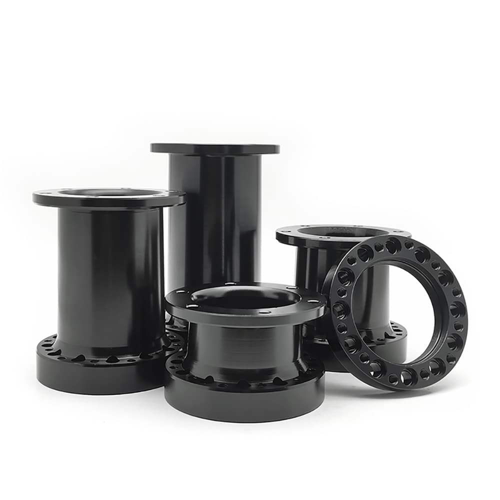 Espaçador Universal Do Cubo Volante 13/51/76/101/128 MM Kit Chefe Preto