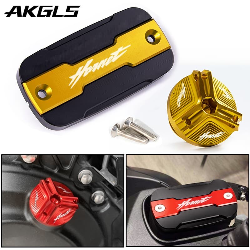 Para HONDA goldwing gl1800 Hornet 600 900 CB600F 2007-2012 Tampa Do Tanque De Fluido De Freio Dianteiro Da Motocicleta +