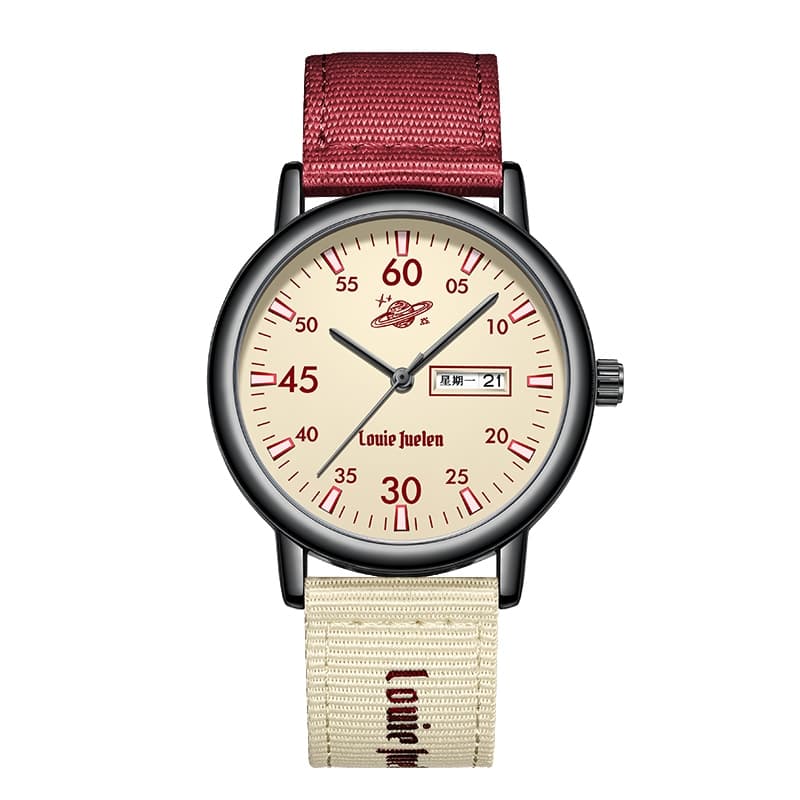 Relógio Retrô Minimalista Para Meninos , Estudantes , Adolescentes , Pulseira De Nylon , De Quartzo Masculino