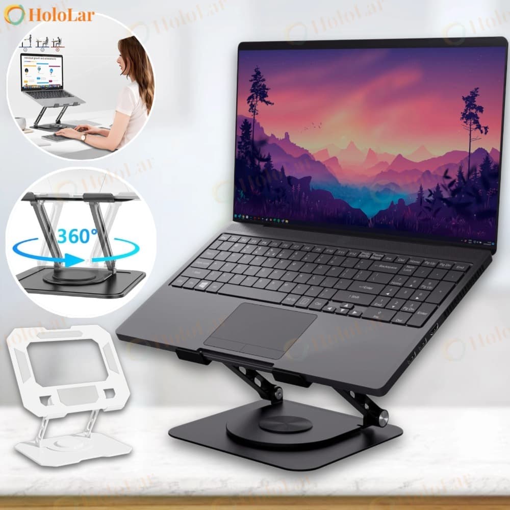 Suporte notebook de Metal Ajustável Para Notebook 10 Ate 17" Giratória de 360° N263-HL
