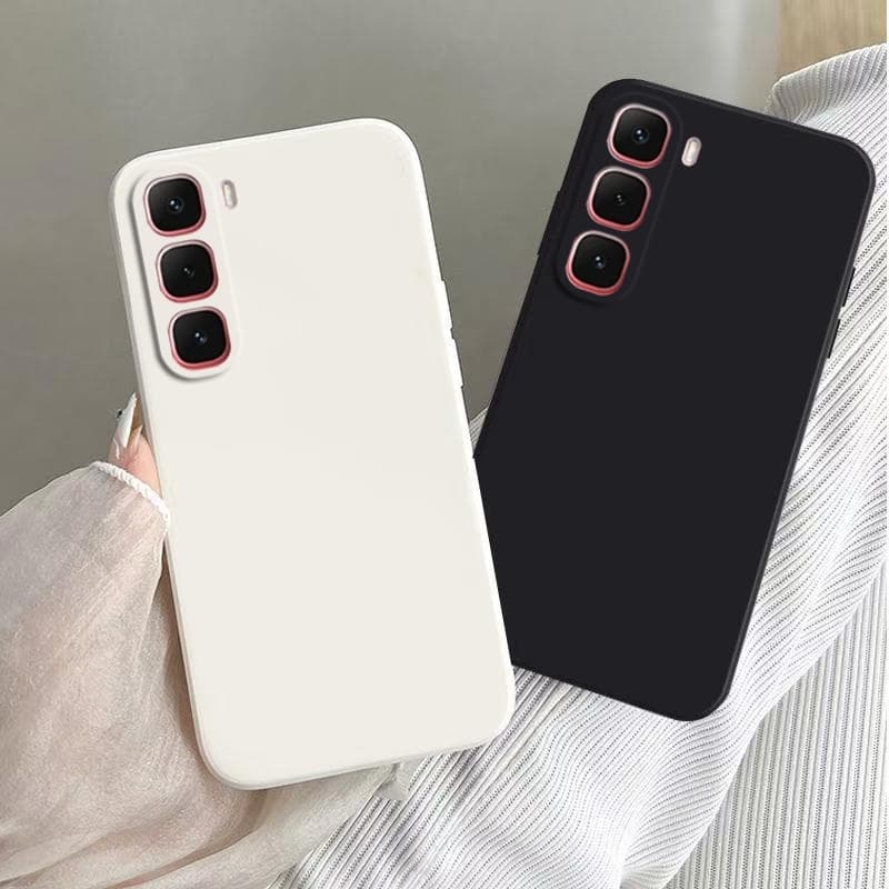 infinix HOT 60 Pro Plus 4G/5G + 60i Capa De Silicone Líquido Macio TPU Fosco Telefone