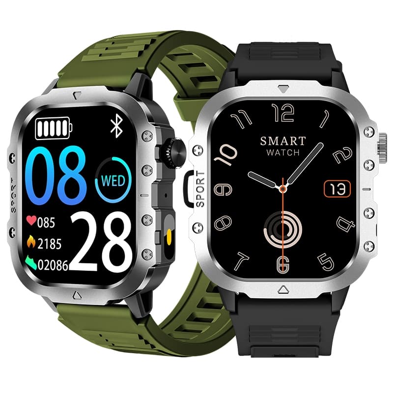 Smartwatch H12 Ultra Unissex-Suporta SOS , Notificações De Mensagens , Chamadas Bluetooth
