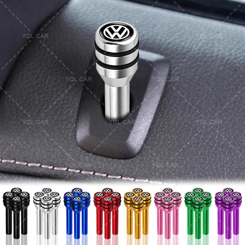 Pinos De Fechadura Da Porta De Segurança Do Carro Universal Interior Puxar Botão Para VW Volkswagen Jetta MK5 Golf Passa