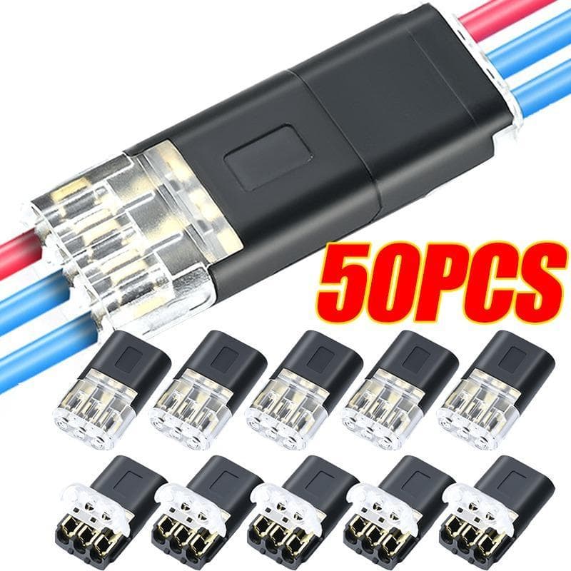 Conector Elétrico De 3 Pinos , Plugue D3 , Emenda De Fio Rápido Sem Solda , Bloco Terminal Compacto Universal Para Carro