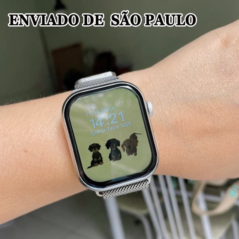 Smartwatch Relógio Inteligente Tela HD Série 10 Bluetooth Adequado Para Android iOS Esportes Mensagem Lembrete AM1K