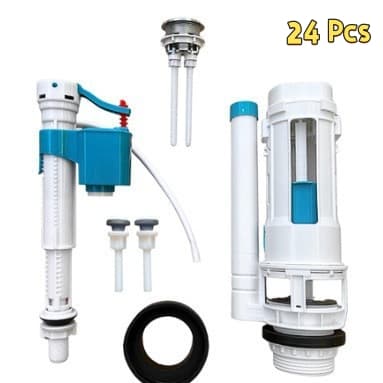 KIT MECANISMO COMPLETO BOTAO DESCARGA DUPLO CAIXA ACOPLADA MODELO UNIVERSAL ACIONAMENTO SUPERIOR M23