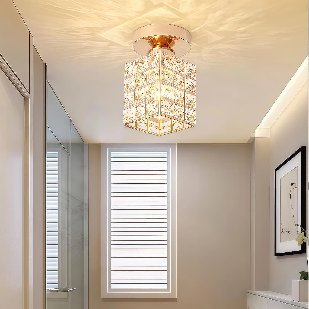 Lâmpada Led Moderna Para Corredor Com LumináRia De Teto De Cristal Para Corredor, Varanda  110V-220V
