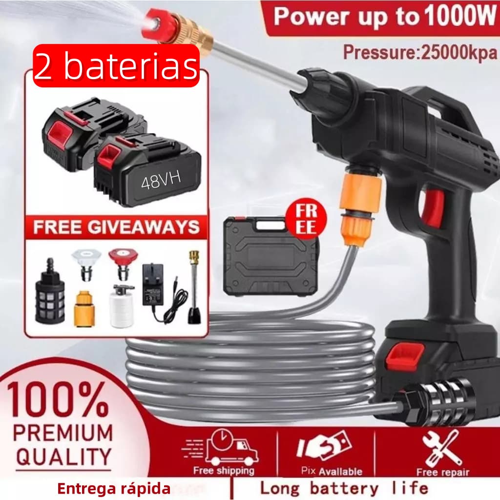 Lavadora de Alta Pressão Bivolt Portátil Profissional Sem Fio Recarregável Original - Envio Imediato