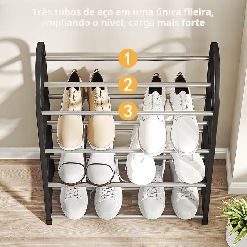 Sapateira 4/5 Andares Desmontável - Organizadora p/ Sapatos, Livros e Brinquedos - Multiuso