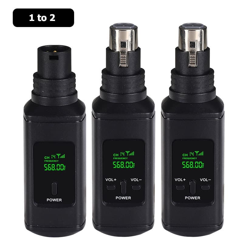 Conversor Transmissor XLR U7 Channel 2.4G Adaptador De Microfone Com Fio Para Suporta Uso Em 5V