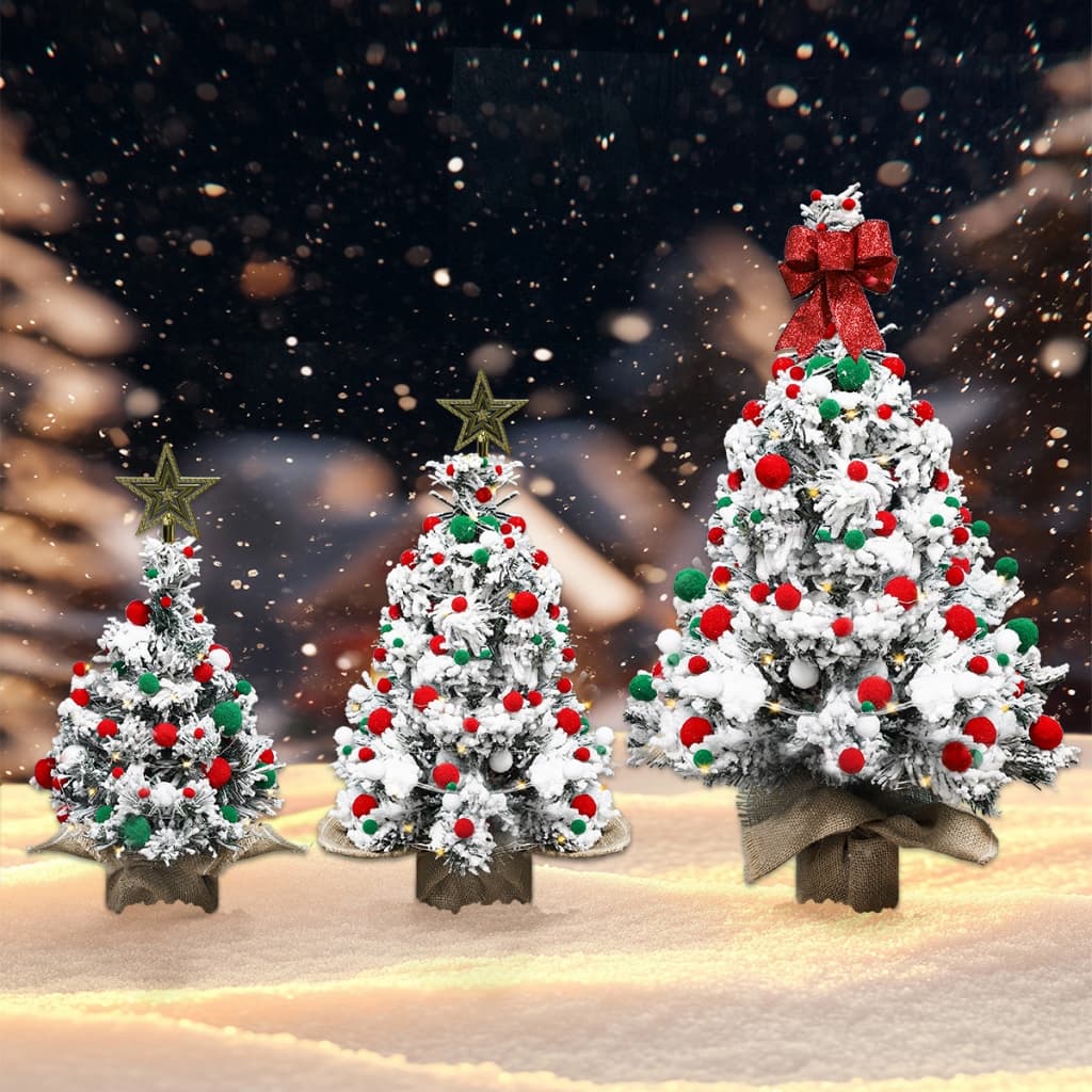 Pequena Árvore De Natal Colorida Reunindo 40/45/60cm kit De Decoração topper De
