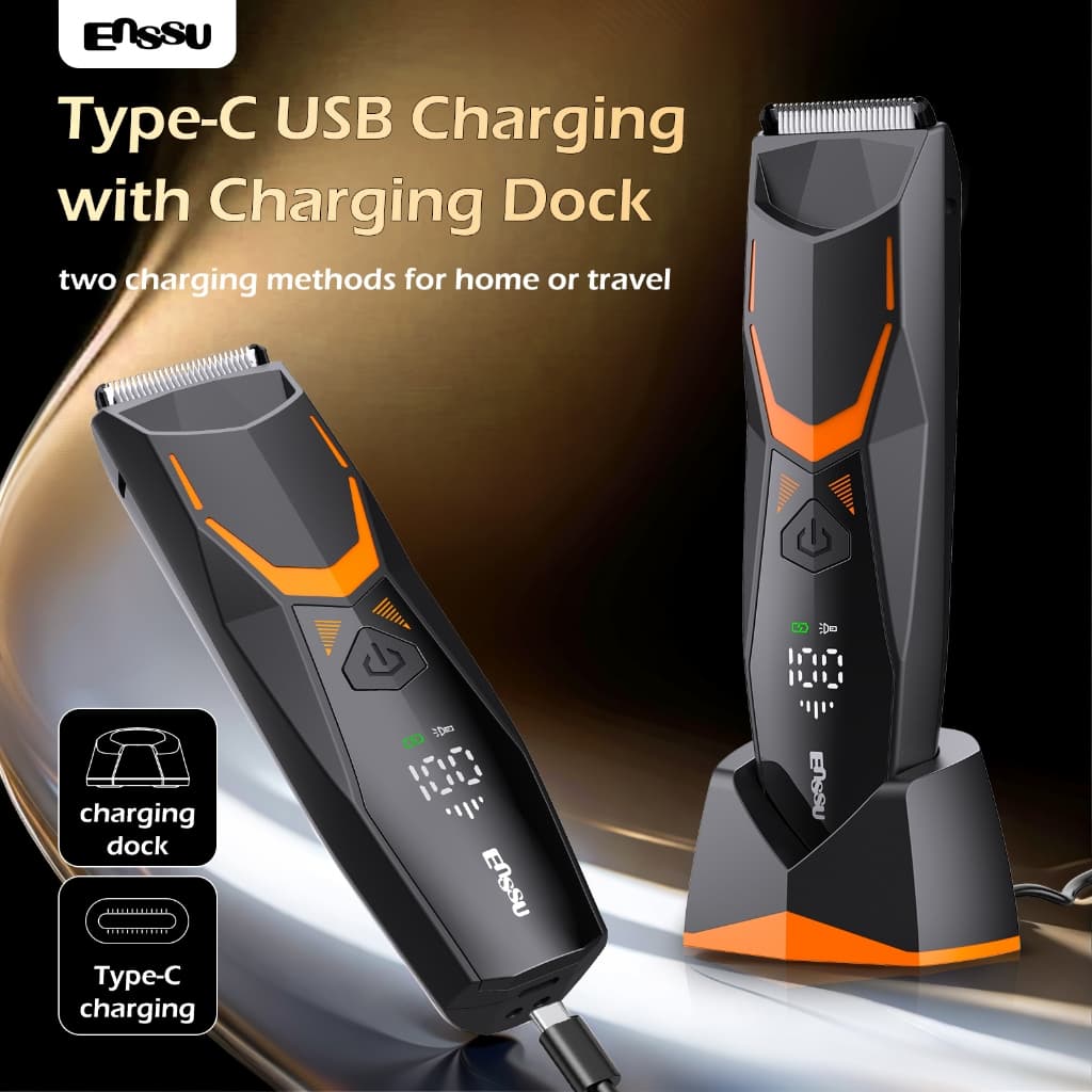Aparador de Pelos Masculino Corpo Todo Virilha Peito Axilas com Base Dock