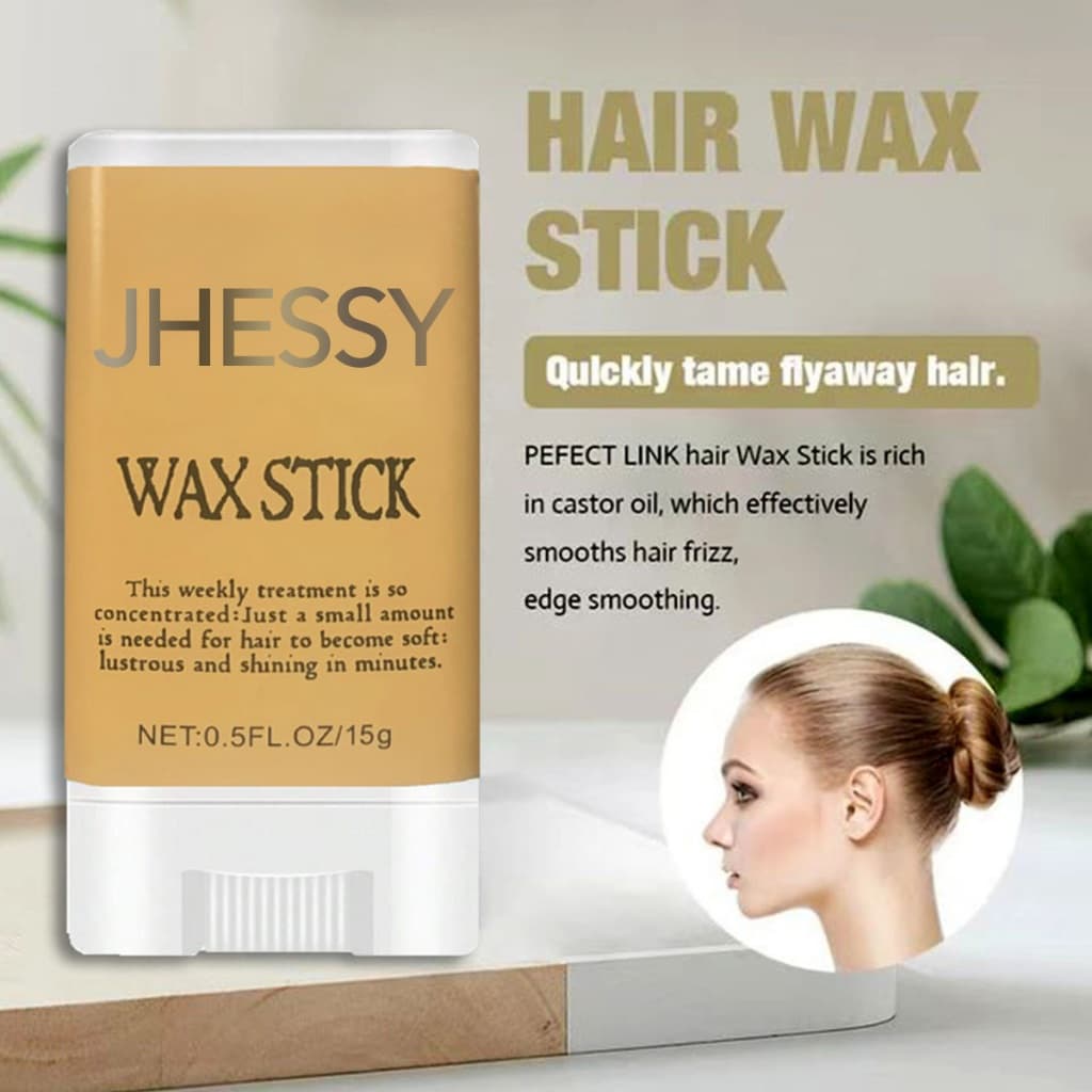 Bastão de cera capilar profissional portátil, sem fragrância, adequado para qualquer tipo de cabelo
