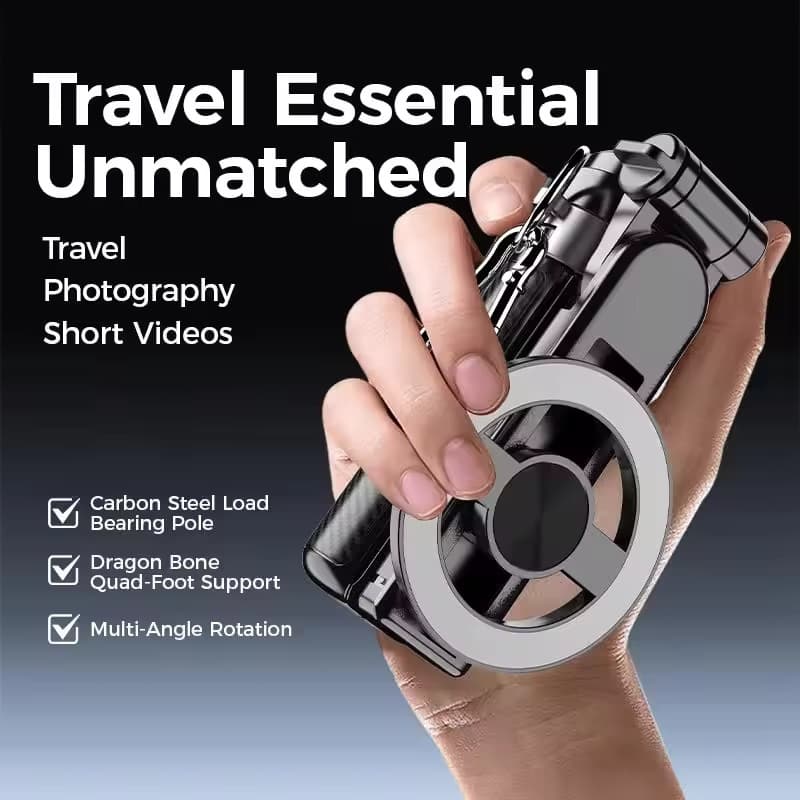 Bastão Magnético Para Selfie , Rotação 360 , Bluetooth , Suporte Portátil , Telescópico , Móvel , Tripé Transmissão Ao V