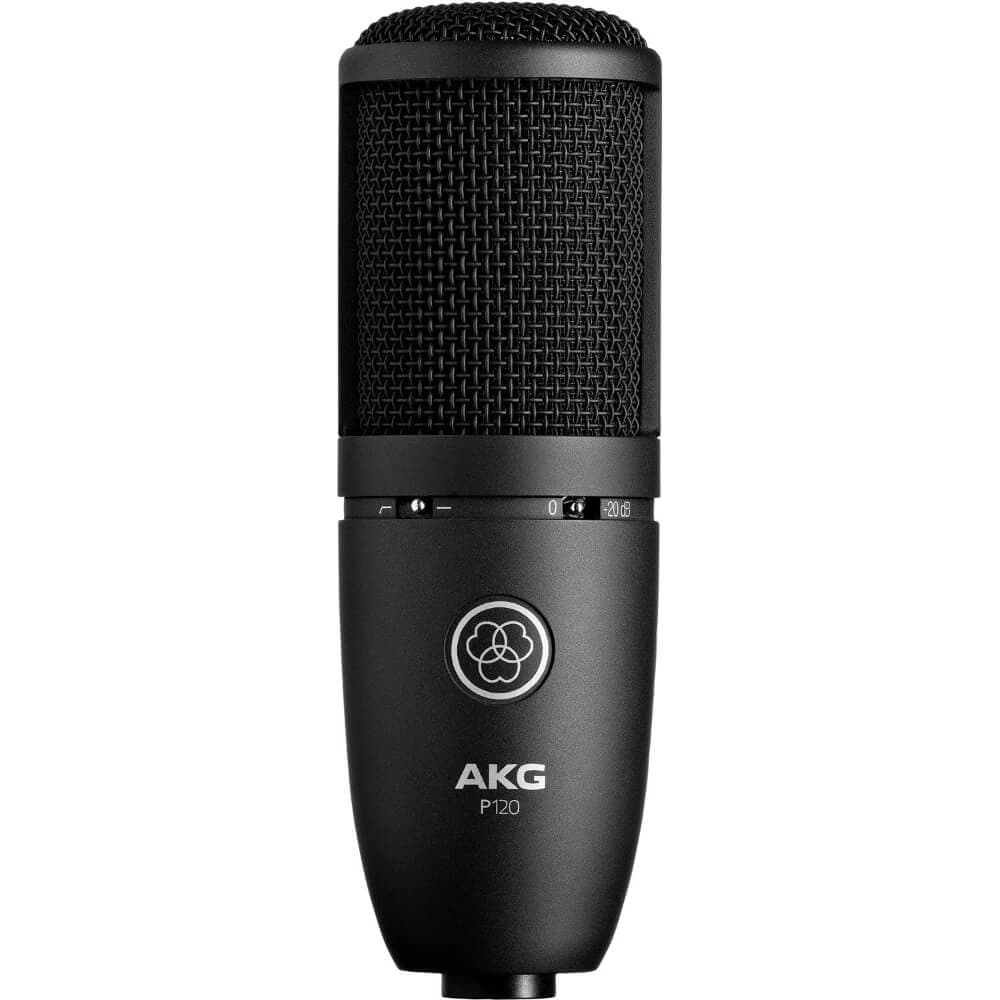 Microfone AKG P120 Condensador Cardioide cor preto