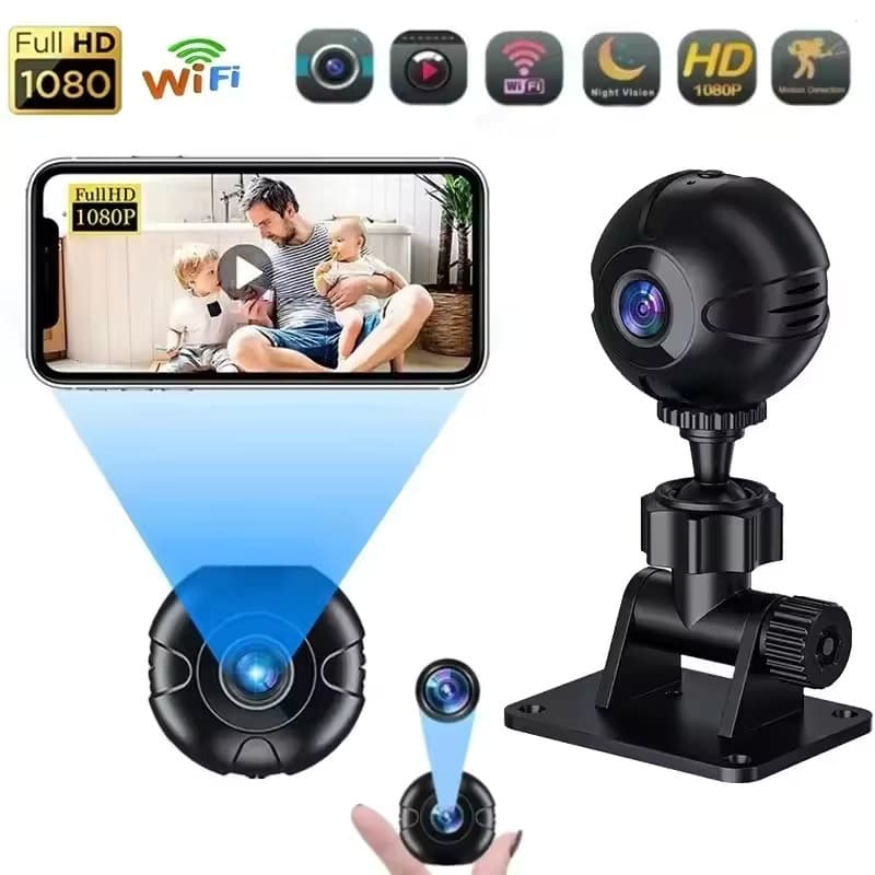 Portátil Mini Câmera Wifi Segurança Em Casa Inteligente Sem Fio Vigilância IP Filmadora 1080P HD Visão Noturna Pequeno M