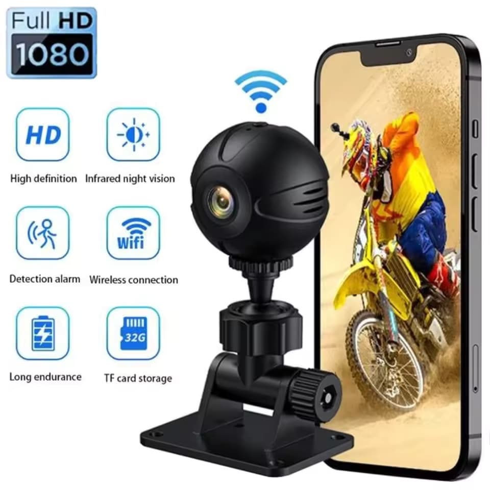 Novo X3 1080P HD Mini Câmera Wifi IP Sem Fio Visão Noturna Detecção De Movimento Monitor Do Bebê Cam Esportes Bicicleta