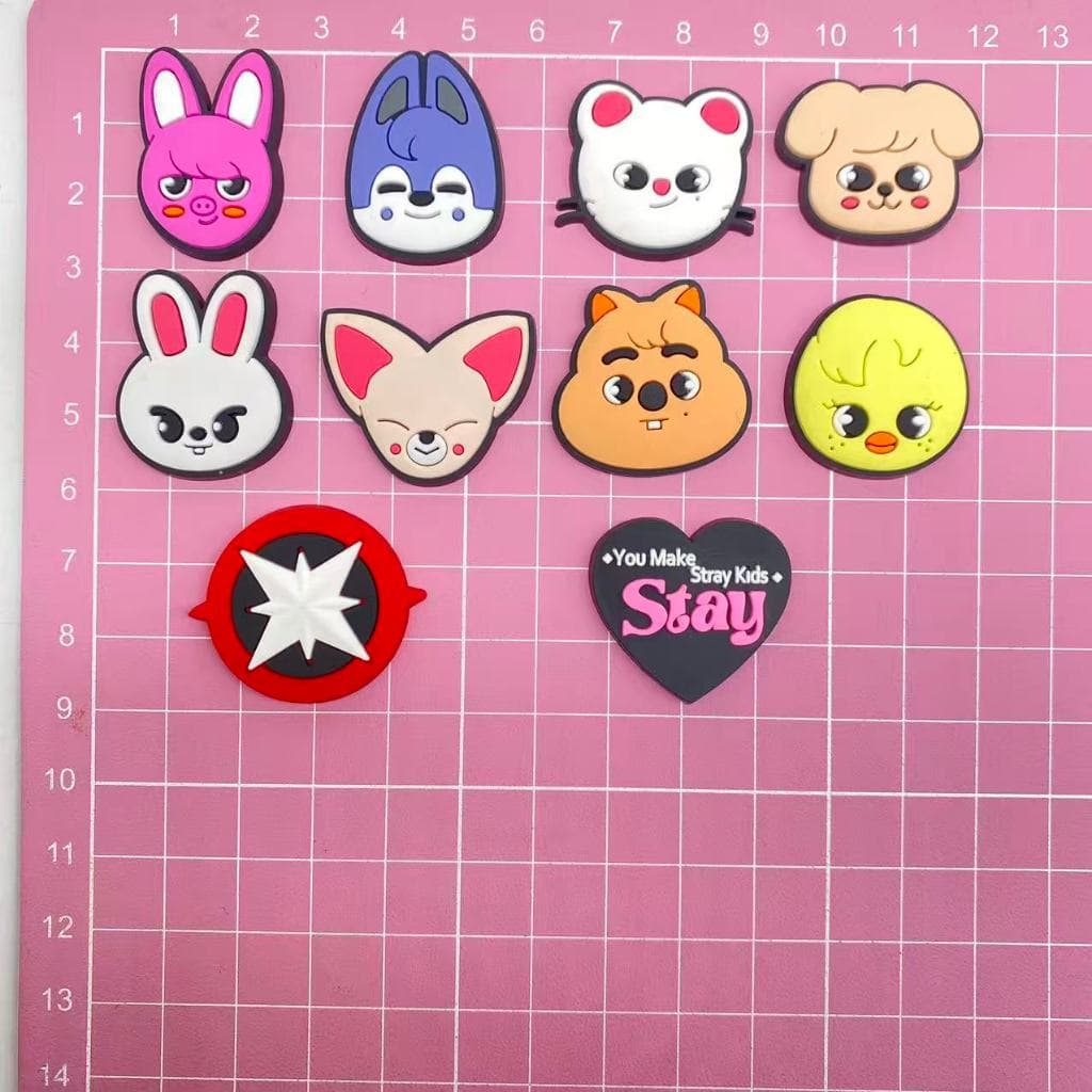 MEIDJ , Amuletos De Sapato , Tamancos De Imagens De Animais Fofos kpop , Acessórios Decorativos De Sandálias De Sapatos