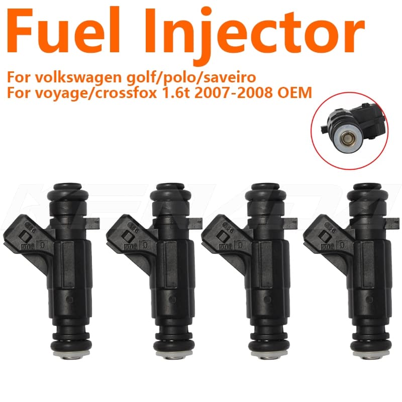 Bocal Injetor de Combustível para VW Golf Polo Saveiro Voyage Crossfox 1.6t 2007-2008 OEM 0280156403 032906031R