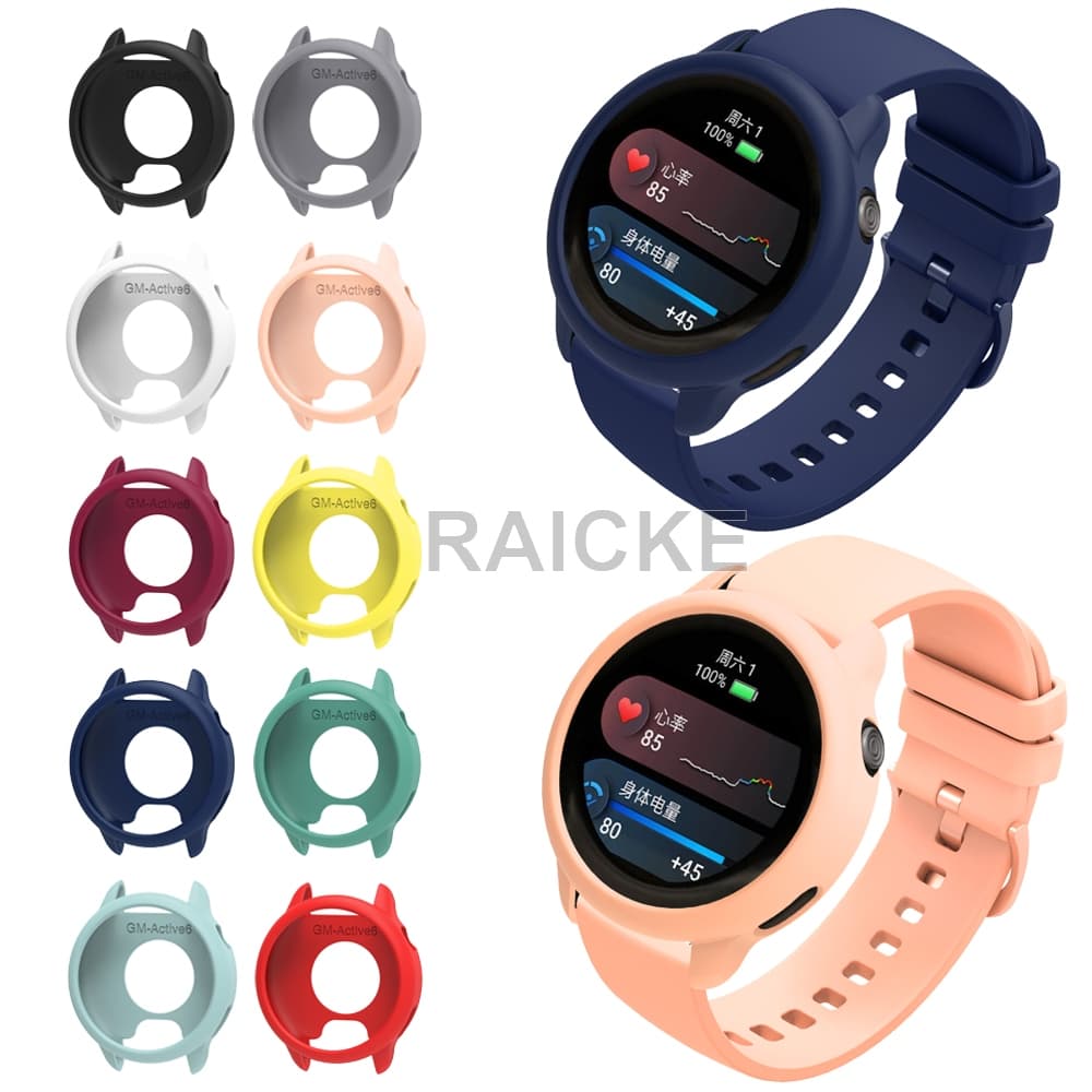 Protetor De Tela De Silicone Macio Meia Moldura Para Garmin Vivoactive 6/5