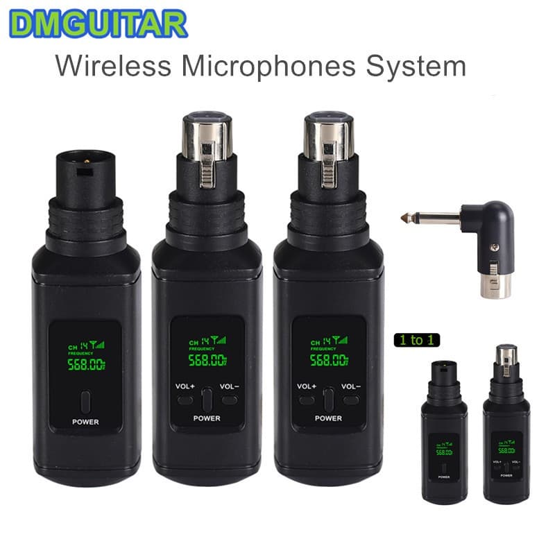 U7 Sistema De Microfone Sem Fio Receptor Transmissão Áudio Para 0V Dinâmico 5V Condensador Misturador