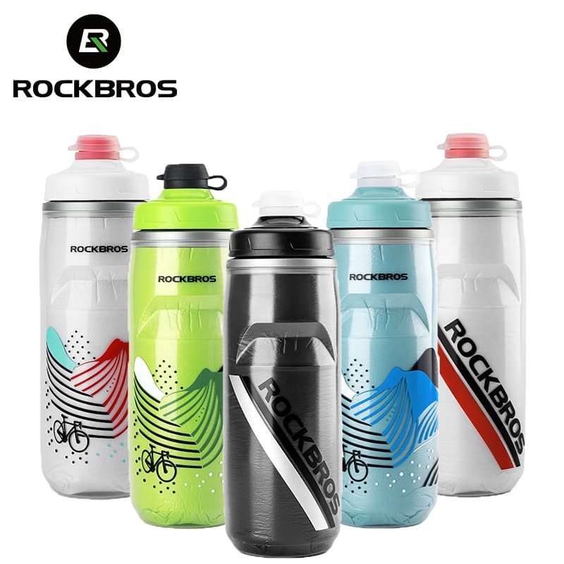 ROCKBROS Bicicleta De Água Garrafa De Estrada Mtb Isolamento De Copo E Preservação Do Frio Equipamento Esportivo Equitação Ao Ar Livre