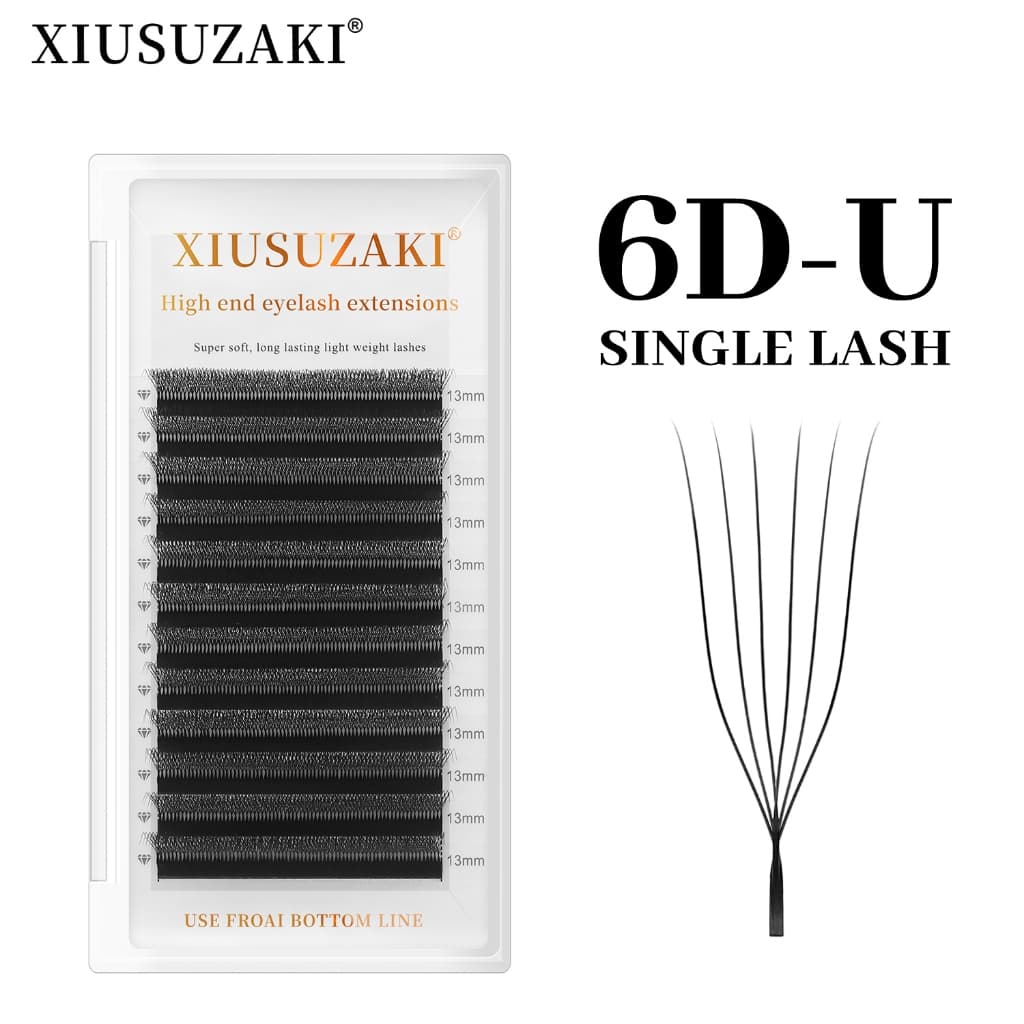 XIUSUZAKI 6D-U Forma Extensão De Cílios 0.07mm Rússia Volume Novo Estilo