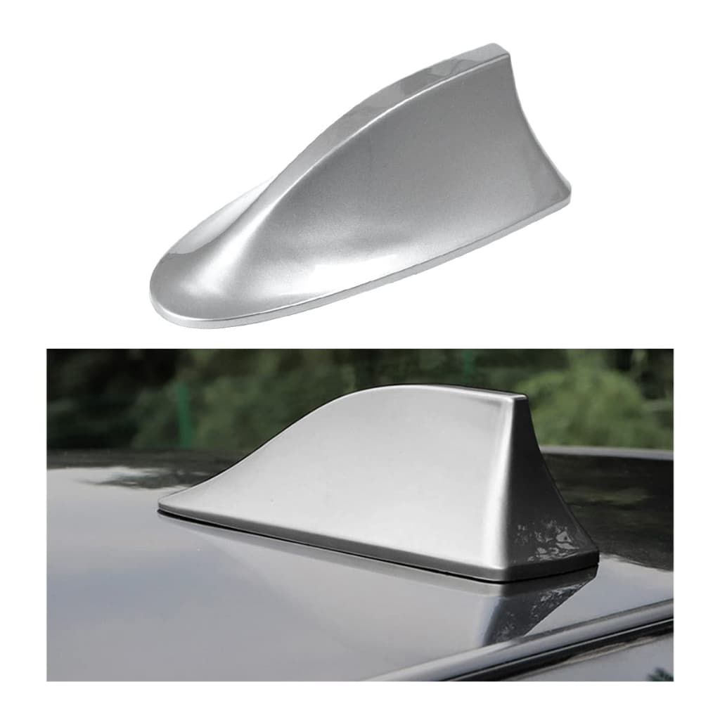 Antena Automotiva 6,0dB Rádio De Barbatana De Tubarão Do Carro Sinal FM Para Todos Carros de Teto Curvado vivaloja_viva