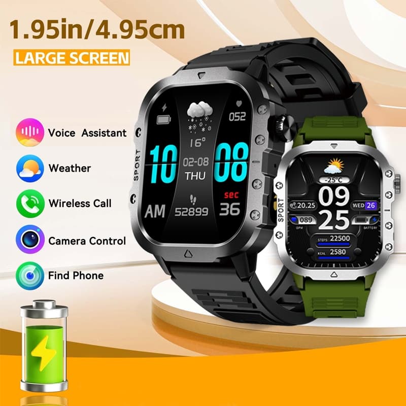 Smartwatch Relógio Inteligente IP67 Bluetooth À Prova D'água Tela De Toque Completa Esportiva Fitness Para Android E IOS